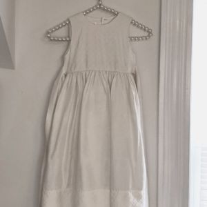 size 4 girls ivory Strasburg silk dress